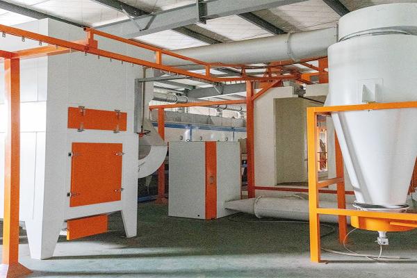 Aluminum ceiling electrostatic coating line case